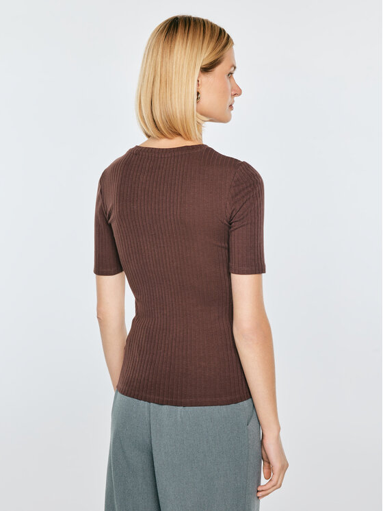 BIG STAR BIG STAR Koszula SOTIA Brązowy Slim Fit