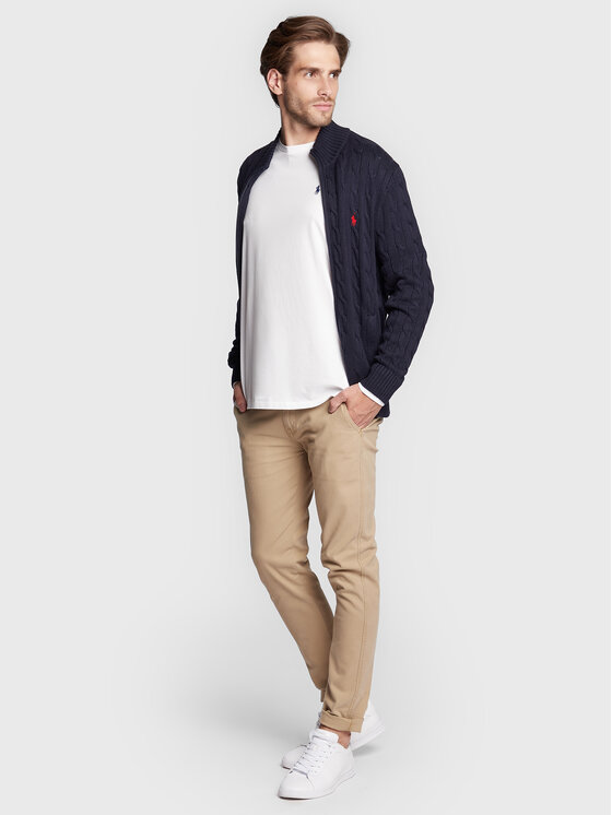 Polo Ralph Lauren Polo Ralph Lauren Majica dugih rukava 710671467004 Bijela Classic Fit