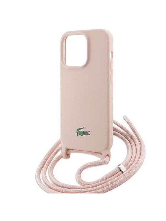 Lacoste Lacoste Etui na telefon Apple iPhone 15 Pro Różowy