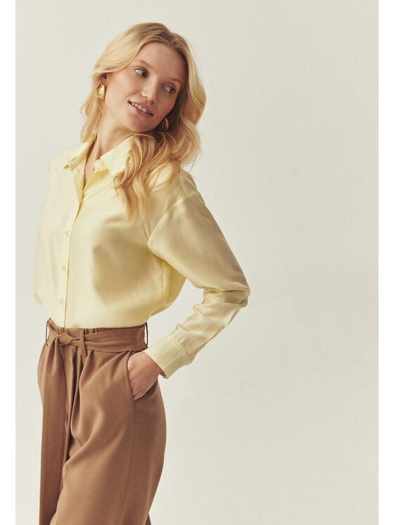 TATUUM Tatuum Koszula FREYA Żółty Classic Fit