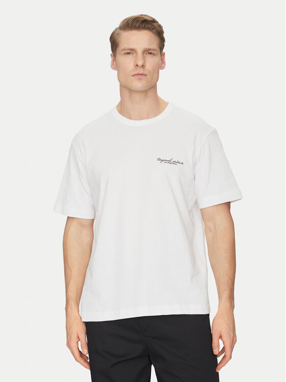 Jack & Jones Jack & Jones T-Shirt Boston 12272968 Bílá Relaxed Fit
