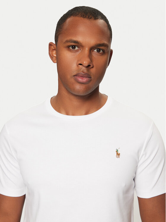 Polo Ralph Lauren Polo Ralph Lauren T-Shirt 710740727 Biały Slim Fit