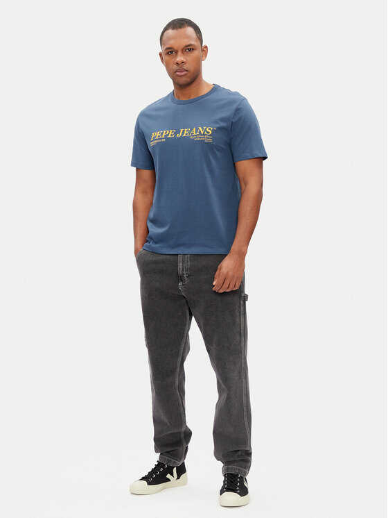 Pepe Jeans Pepe Jeans T-Shirt Dylan PM509728 Modrá Regular Fit