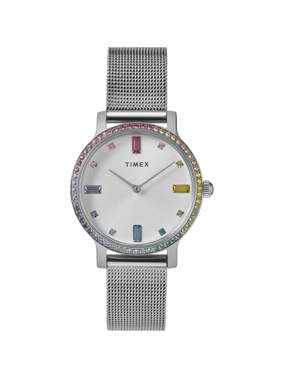 Timex Timex Hodinky TW2W79000 Strieborná