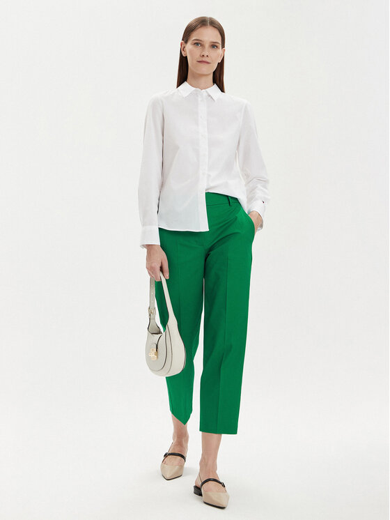 Tommy Hilfiger Tommy Hilfiger Chino WW0WW40504 Zelena Straight Fit