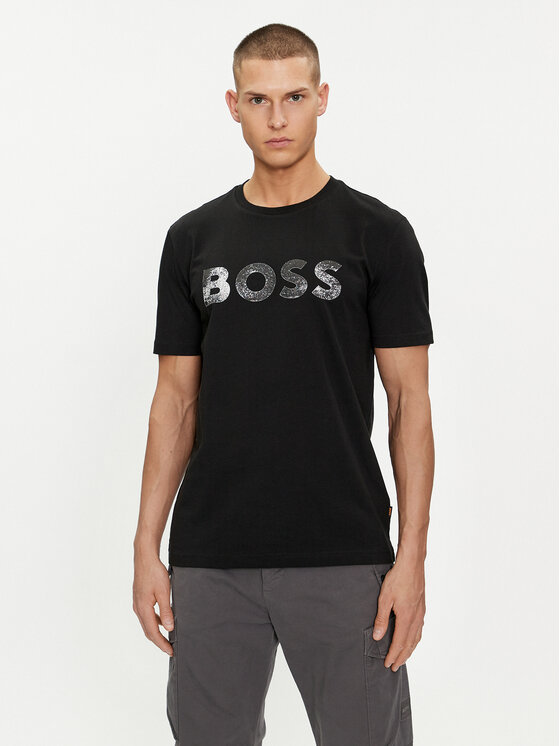 BOSS Boss T-shirt Te_Bossocean 50515997 Crna Regular Fit