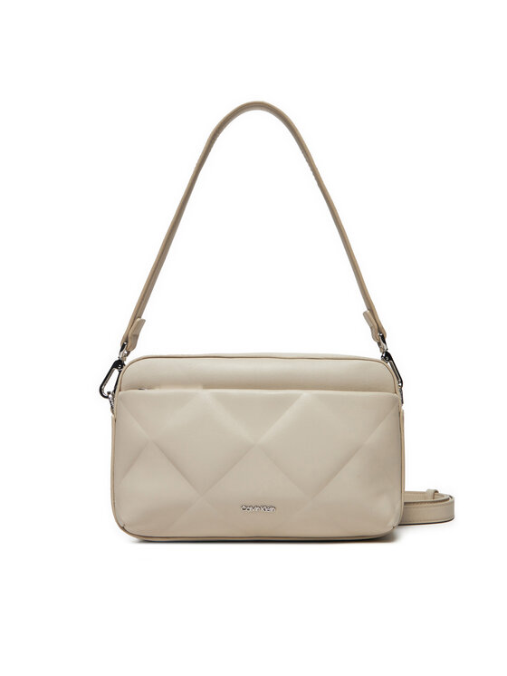 Calvin Klein Calvin Klein Τσάντα Diamond Quilt Camera Bag W/Pkt K60K612907 Μπεζ