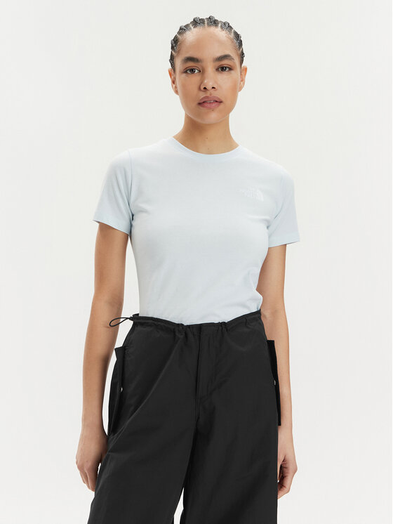 The North Face The North Face T-Shirt Redbox NF0A87NM Světle modrá Regular Fit