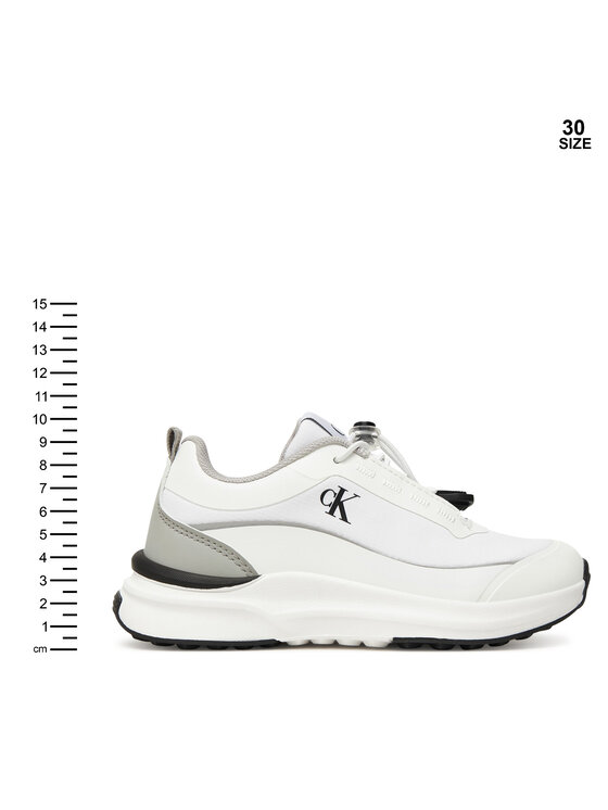 Calvin Klein Calvin Klein Сникърси Low Cut Lace-Up Sneaker V3X9-83171-1844 S Бял