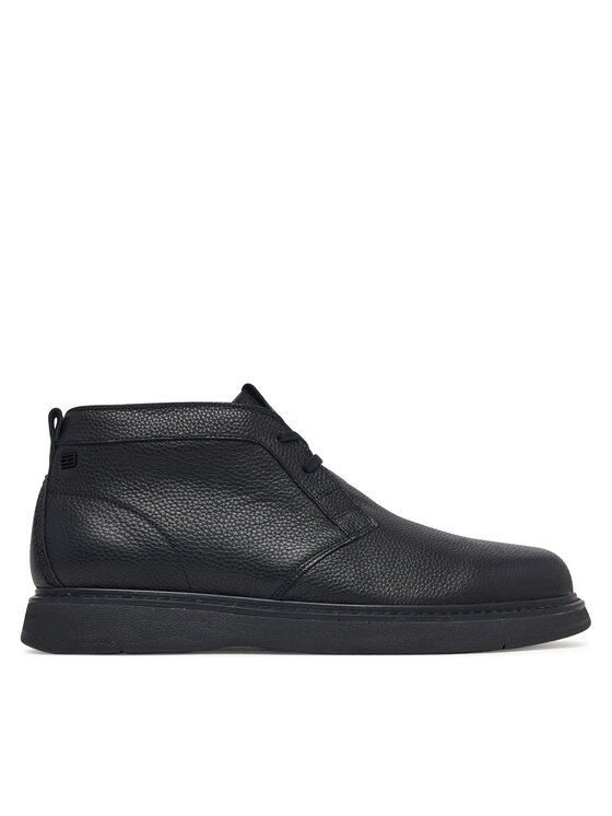 Tommy Hilfiger Tommy Hilfiger Pusbačiai Comfort Leather Chukka FM0FM06075 Juoda