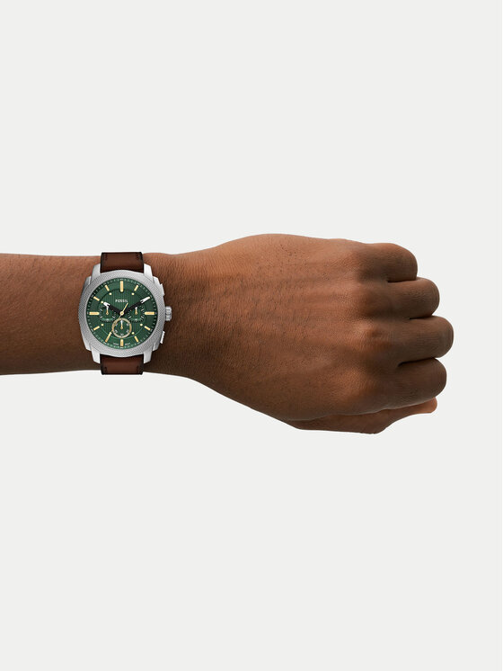 Fossil Fossil Часовник Machine Chronograph FS6100 Кафяв