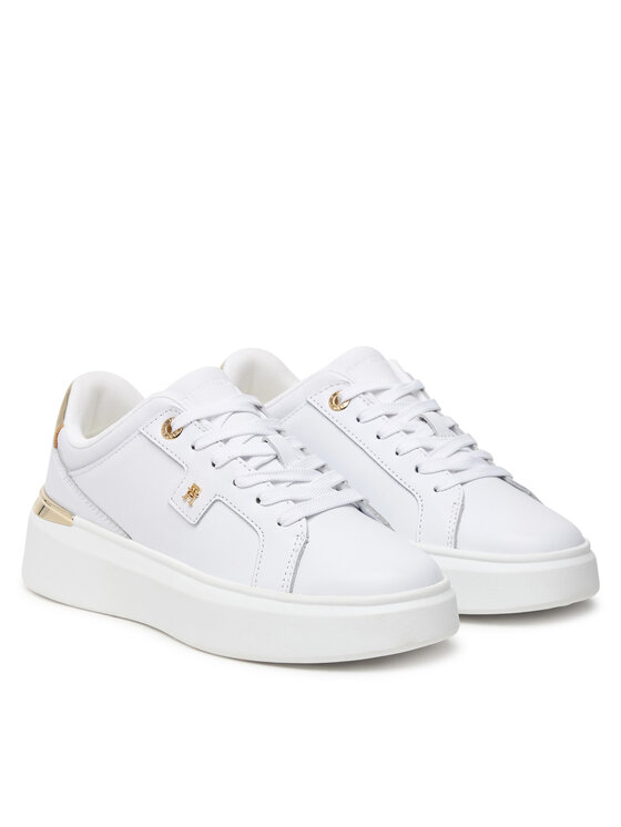 Tommy Hilfiger Tommy Hilfiger Sneakersy Th Platform Chic Sneaker FW0FW09626 Biały