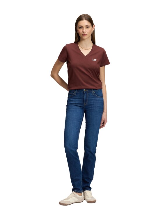 Lee Lee Jeansy 112385830 Niebieski Straight Leg