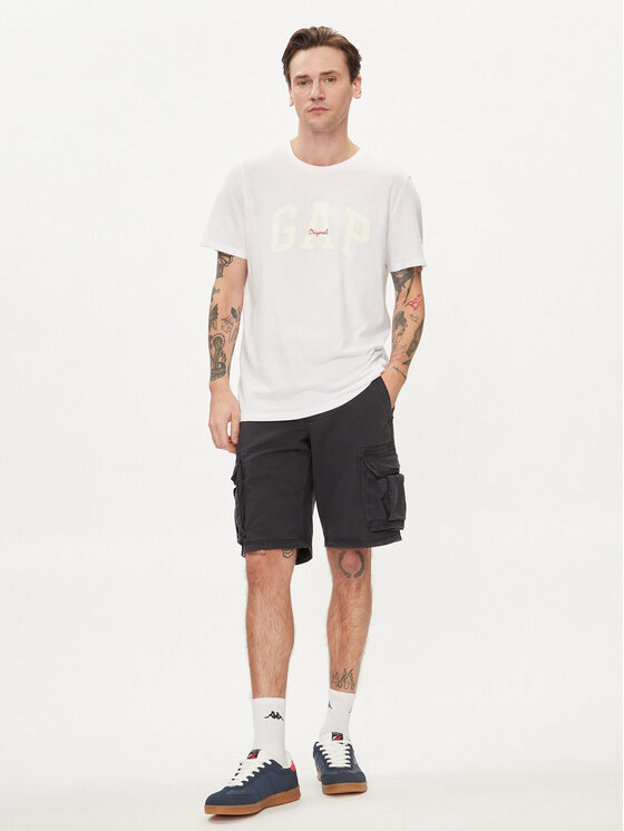 Gap Gap T-Shirt 471777-08 Biały Regular Fit