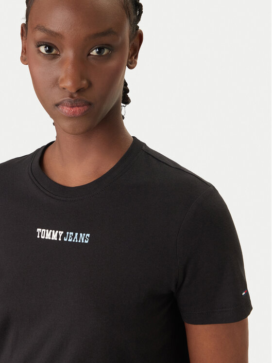 Tommy Jeans Tommy Jeans T-Shirt DW0DW22277 Μαύρο Regular Fit