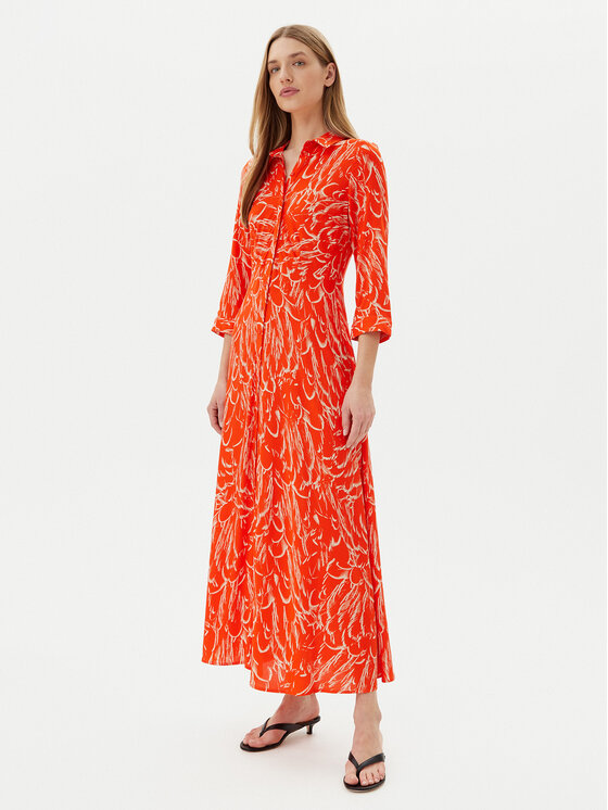 YAS YAS Rochie tip cămașă Savanna 26022663 Portocaliu Loose Fit