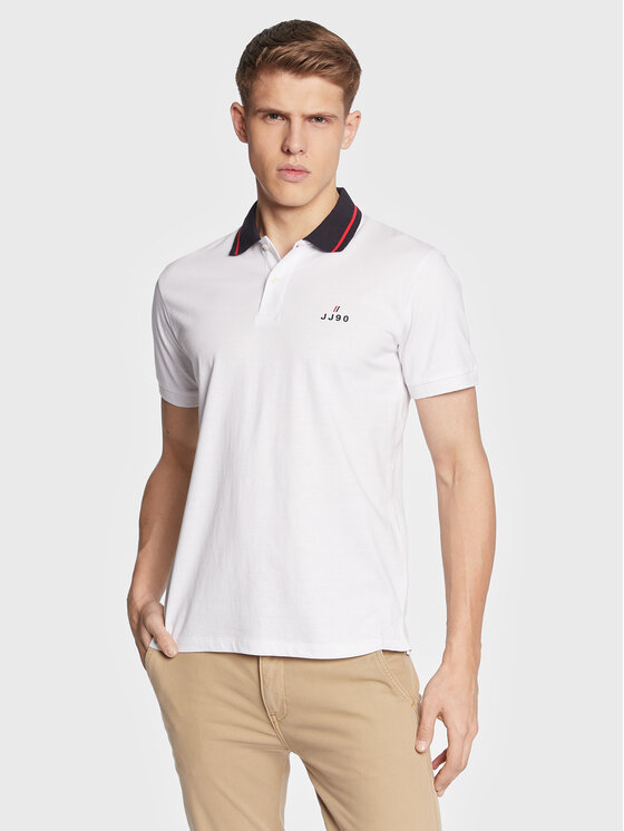 Jack&Jones Tricou polo Joe 12221190 Alb Regular Fit