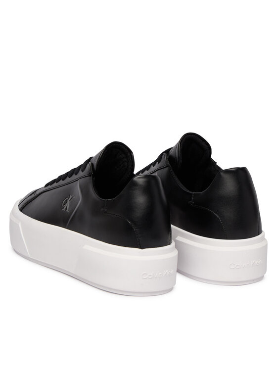 Calvin Klein Calvin Klein Sportcipők Flatform Lace Up Lth YW0YW01928 Fekete