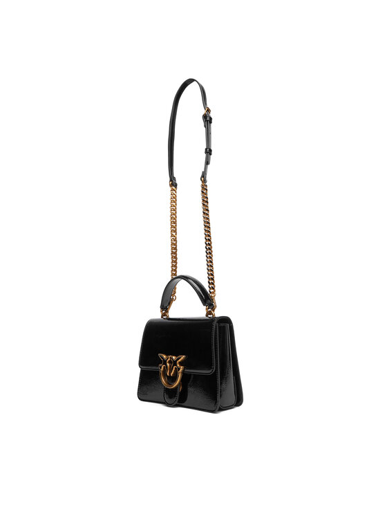 PINKO PINKO Handtasche Love One Top Handle Mini Light PE 25 PLTT 100071 A1UV Schwarz