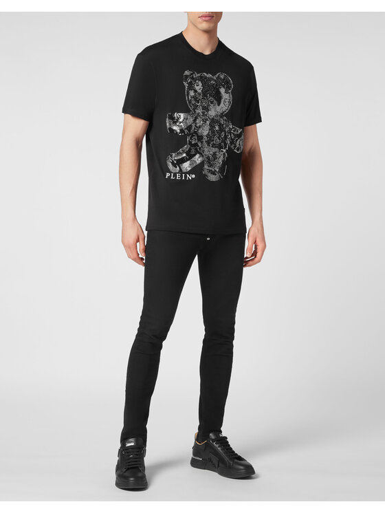 PHILIPP PLEIN PHILIPP PLEIN Tričko 325 Čierna Regular Fit
