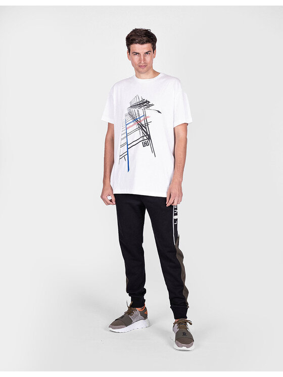 Les Hommes Les Hommes T-Shirt URG820P UG814 | Oversized T-Shirt Bílá Oversize