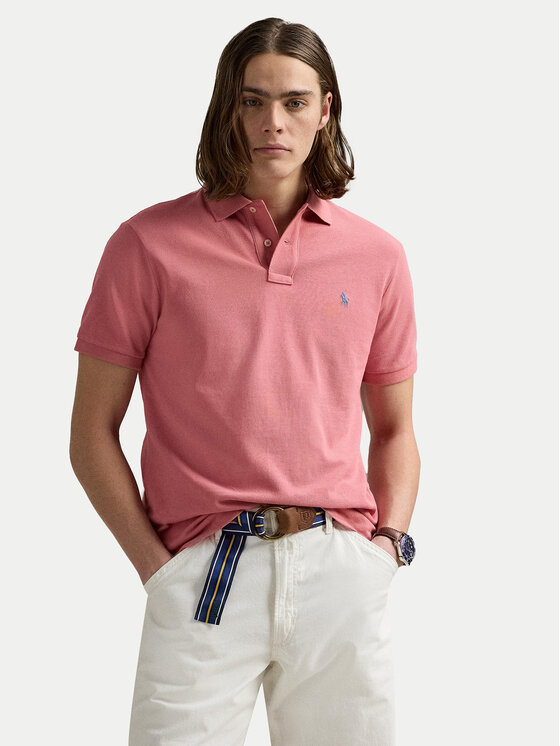 Polo Ralph Lauren Męskie Polo, rozmiar XXL, Różowe, 710536856466