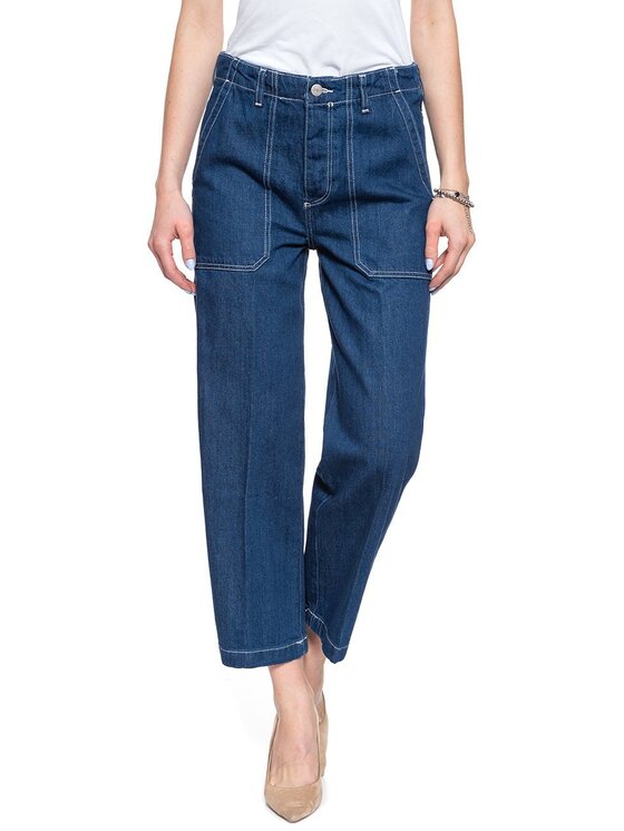 Wrangler Wrangler Jeansy CARPENTER PANT Niebieski Loose Fit