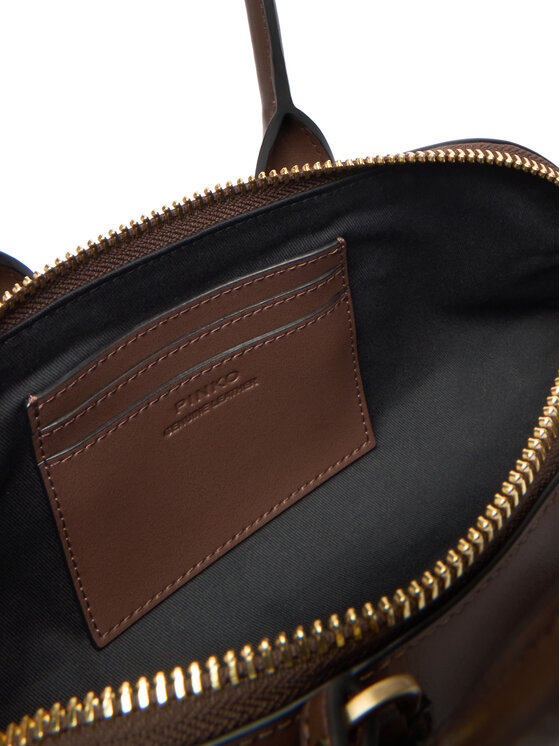 PINKO PINKO Rankinė Bowling Bag Baguette AI 25-26 PLTT 105334 A0QO Ruda
