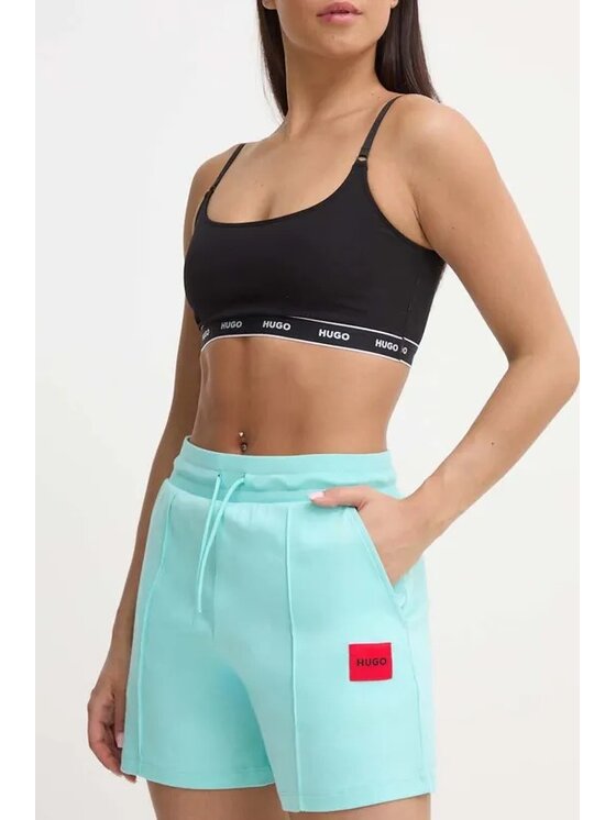 HUGO Hugo Šortky DINA_SHORTS Zelená Regular Fit