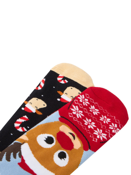 Jenny Fairy Jenny Fairy Lange Socken 4WB-005-AW23 (2-pack) Bunt