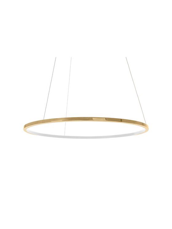 MIAhome MIAhome Lampa wisząca RING SLIM 80 złota Złoty