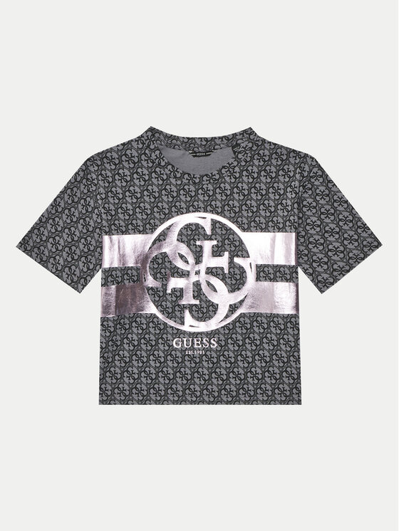 Guess Guess Tričko J5RI04 K6YW4 Čierna Regular Fit