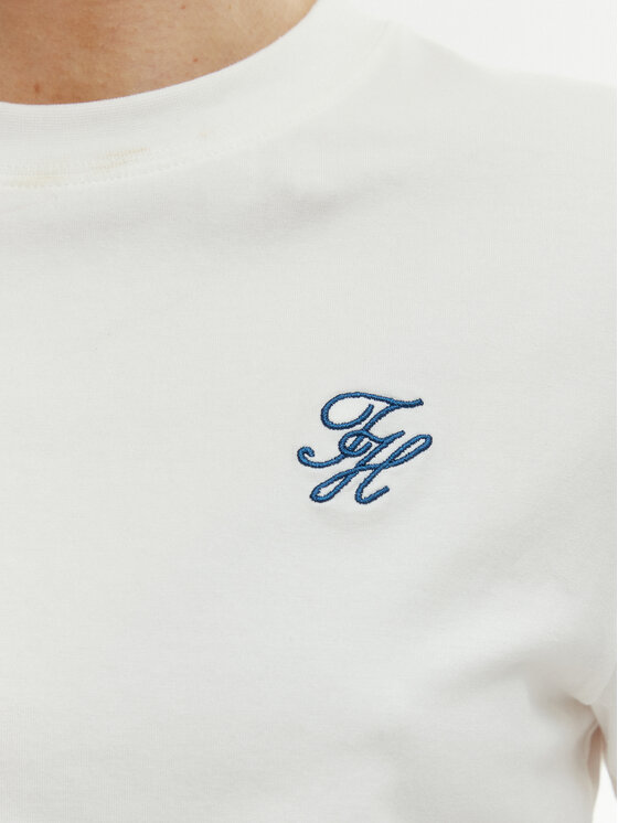 Tommy Hilfiger Tommy Hilfiger Тишърт WW0WW48699 Екрю Regular Fit