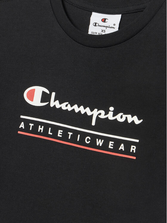 Champion Champion Komplet t-shirt i spodenki 306992 Czarny Regular Fit