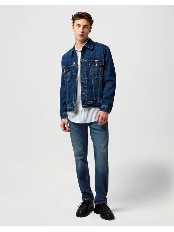 Wrangler Wrangler Jeansy GREENSBORO Niebieski Straight Fit
