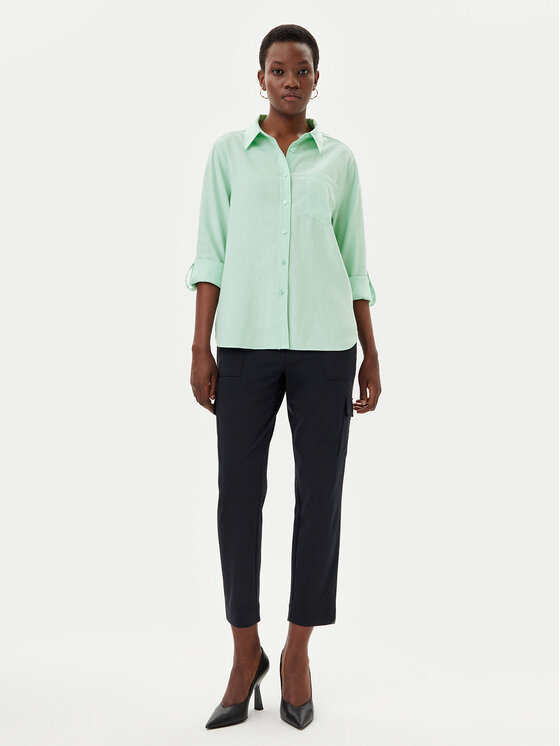 Olsen Olsen Hemd 12002119 Grün Regular Fit
