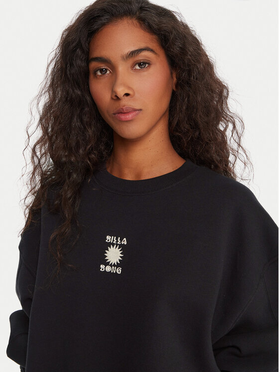 Billabong Billabong Bluza So Sunny EBJFT00155 Czarny Oversize