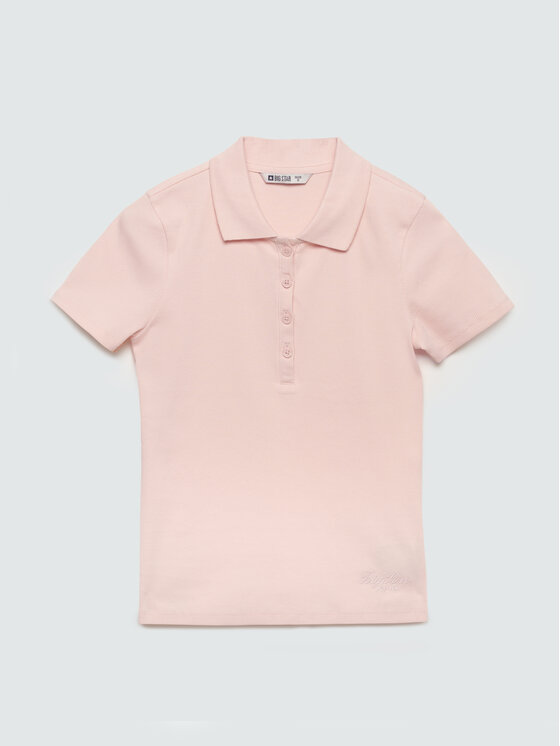 BIG STAR BIG STAR Polo RAFAELA Różowy Slim Fit