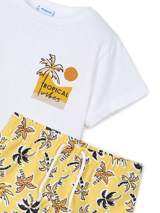 Mayoral Mayoral Completo da bambino 3601 Giallo Regular Fit