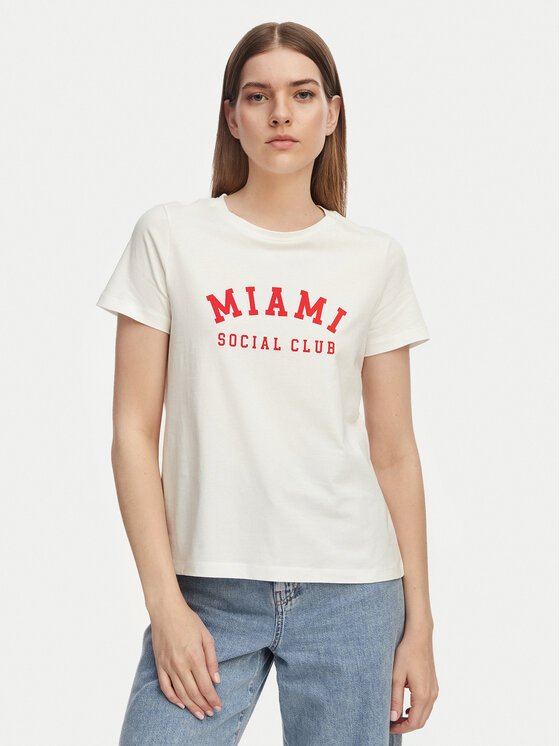 Vero Moda Tricou Jida 10340948 Alb Regular Fit