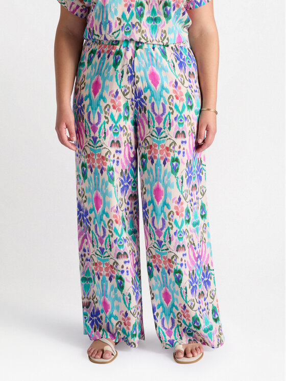 Fiorella Rubino Fiorella Rubino Pantaloni di tessuto P091L002247N0S1 Turchese Regular Fit