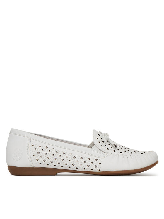 Rieker Rieker Mocassini L6352-80 Bianco