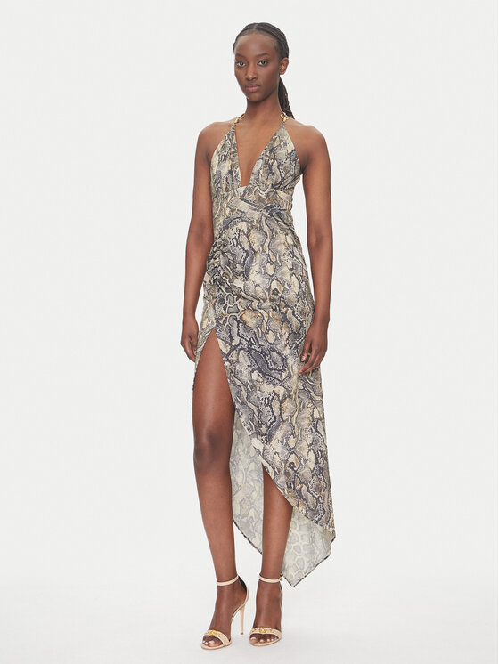 Just Cavalli Just Cavalli Koktélruha 78PAO932 Bézs Slim Fit