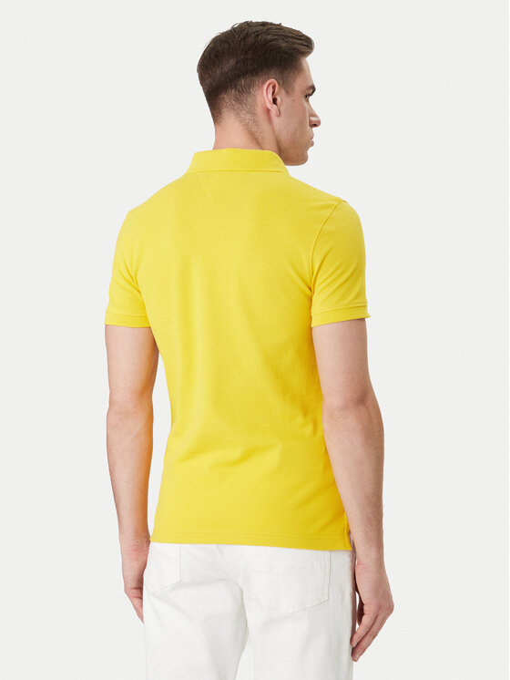 Tommy Hilfiger Tommy Hilfiger Pólóing 1985 MW0MW17771 Sárga Slim Fit