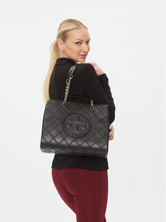 Tory Burch Tory Burch Borsetta Fleming Soft Chain Tote 152337 Nero