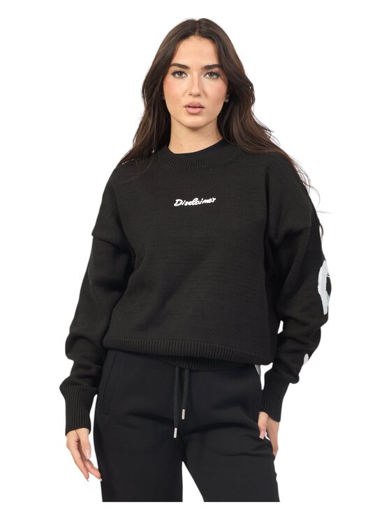 DISCLAIMER DISCLAIMER Felpa 24ids54651 Nero Regular Fit