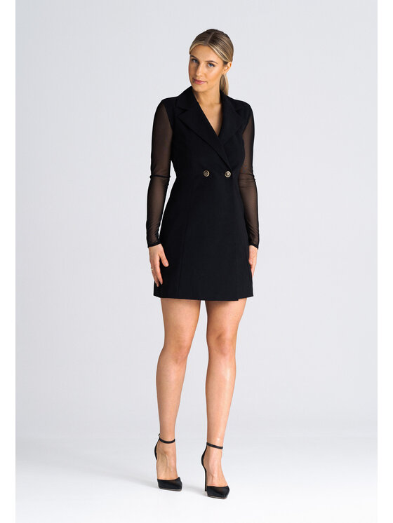 FIGL FIGLFIGL Vestito SUKIENKA M937 Nero Regular Fit