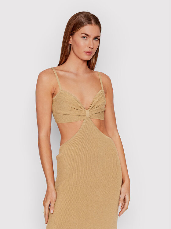 Marciano Guess Marciano Guess Трикотажна сукня Cora 2GGK04 5674Z Коричневий Slim Fit