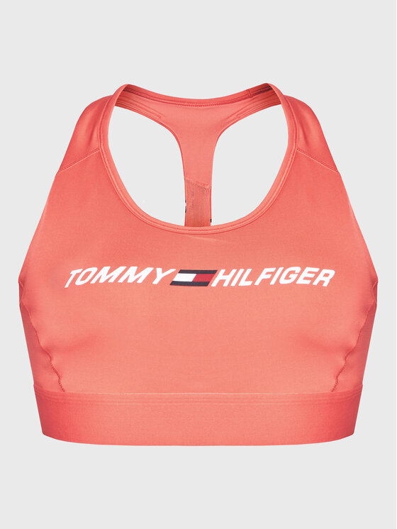 Tommy Hilfiger Tommy Hilfiger Biustonosz sportowy Mid Intensity Graphic S10S100970 Różowy