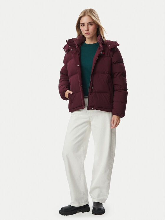 Tommy Jeans Tommy Jeans Пухено яке Alaska  DW0DW18610 Бордо Regular Fit